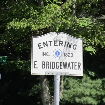 Paving trucks in East Bridgewater